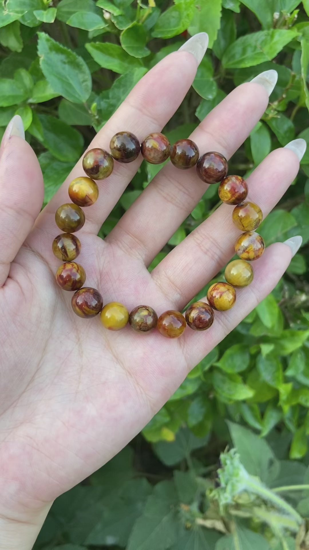 Pietersite Bracelet - Natural Stone for Courage & Intuition - Third Eye Chakra Jewelry