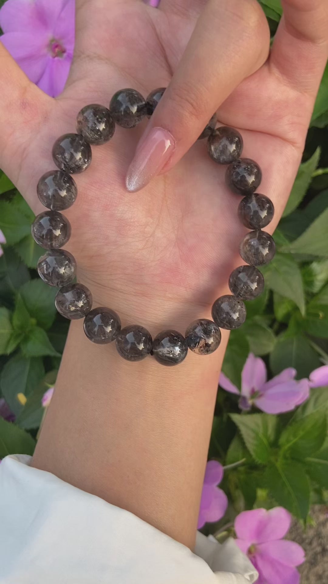 Herkimer Diamond Bracelet - Energy Amplifier Stone for Clarity & Manifestation