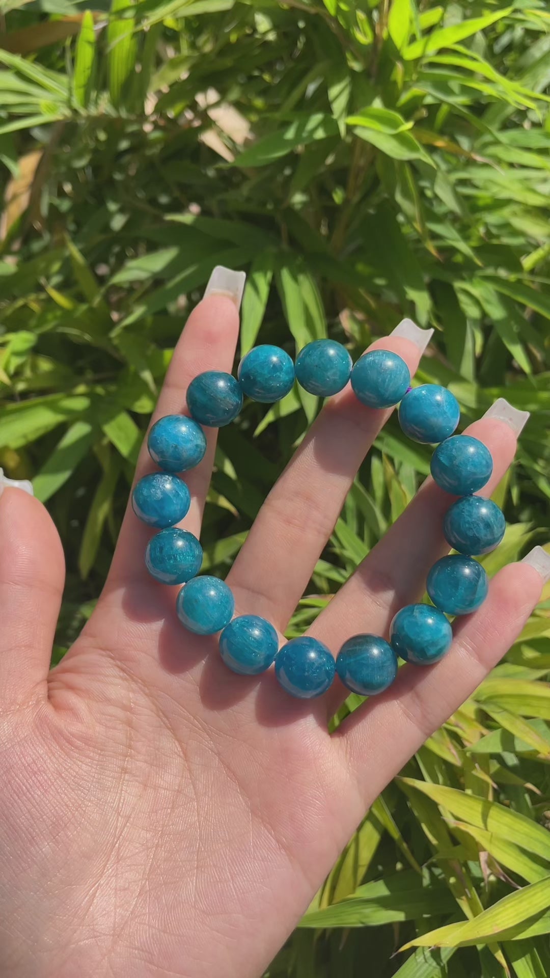 Blue Apatite Bracelet - Communication & Intuition Stone - Spiritual Growth & Manifestation Jewelry