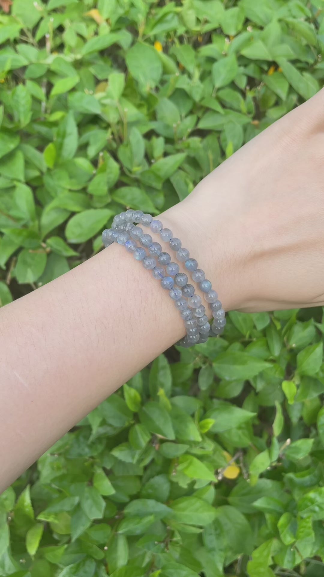 Natural Labradorite Bracelet - Stone of Magic & Protection - Spiritual Awakening & Intuition Enhancer