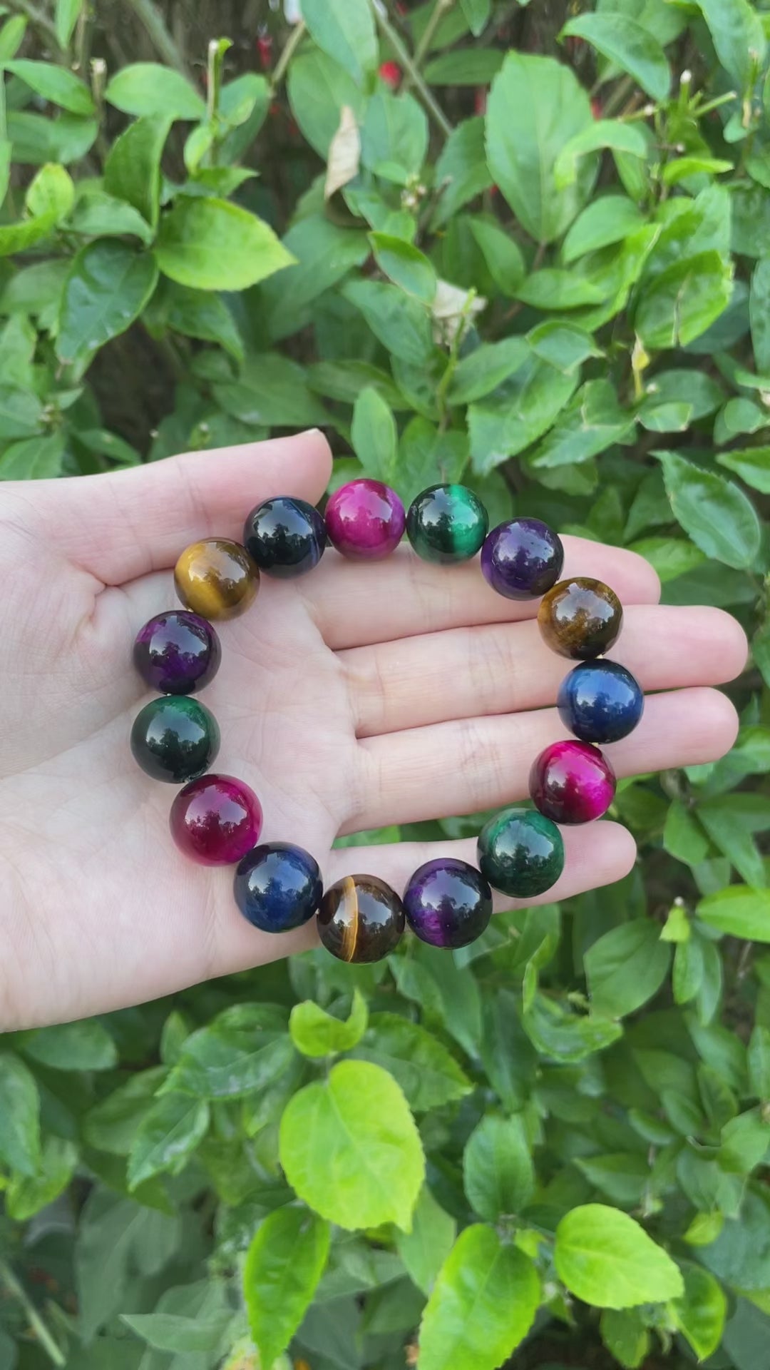 Colorful Tiger's Eye Bracelet - Stone of Vitality & Creativity